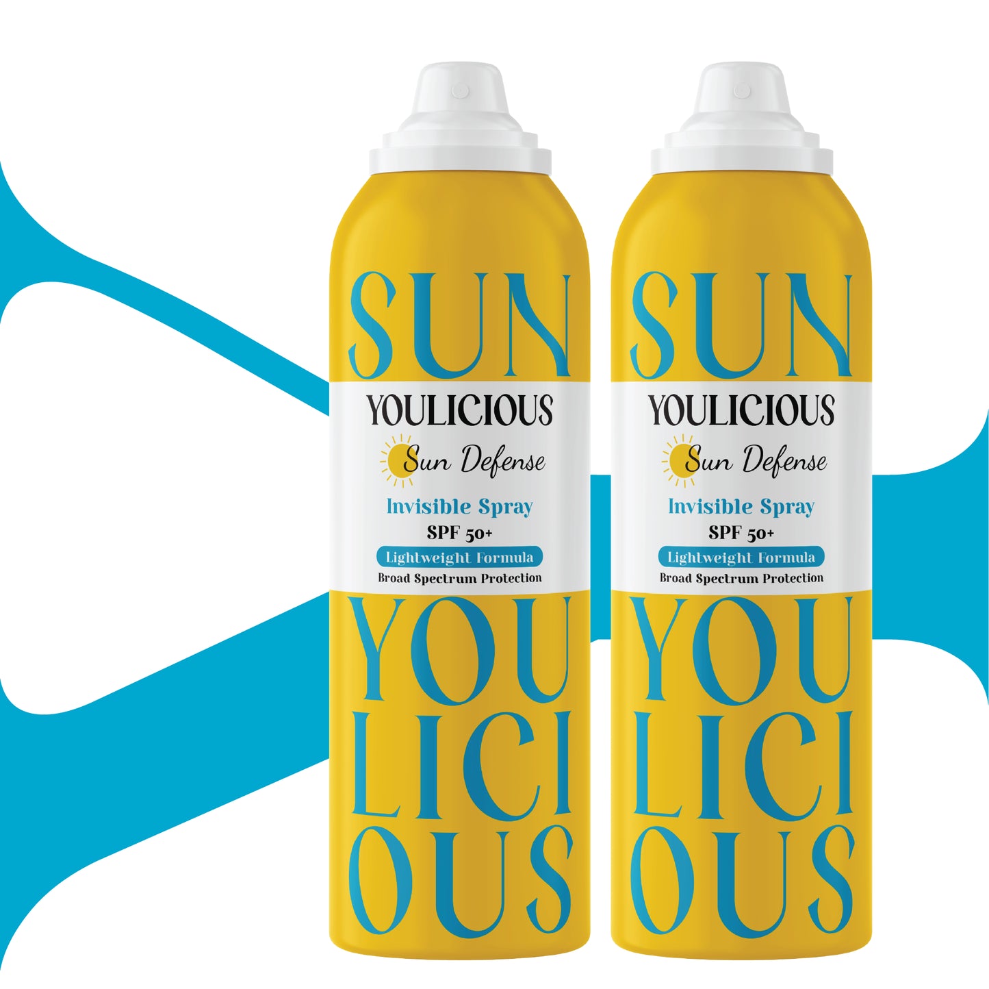 Youlicious Sun Defense Invisible SPF 50+ Spray 200ml (1+1) Promo Pack