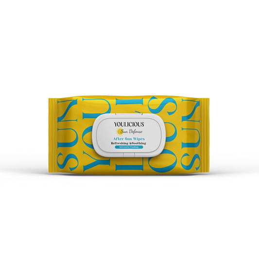 Youlicious Sun defense after sun wipes 50 wipes