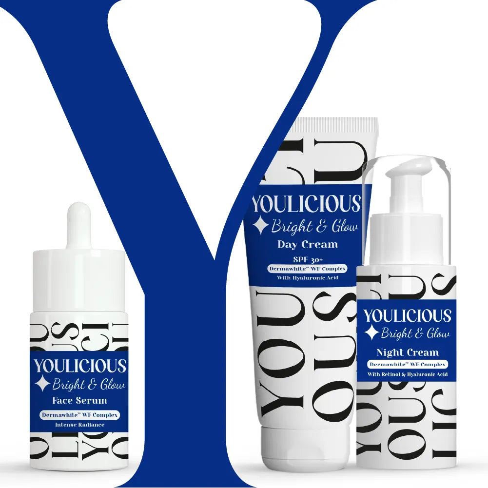Youlicious Bright&Glow Face Serum + Day Cream + Night Cream (Promo Pack) - Youlicious