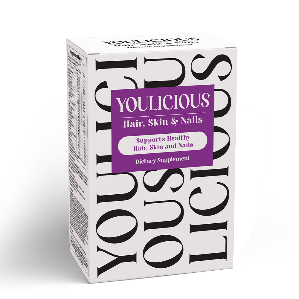 Youlicious beauty tablets to strengthen nails, enhance skin elasticity, and promote hair growth